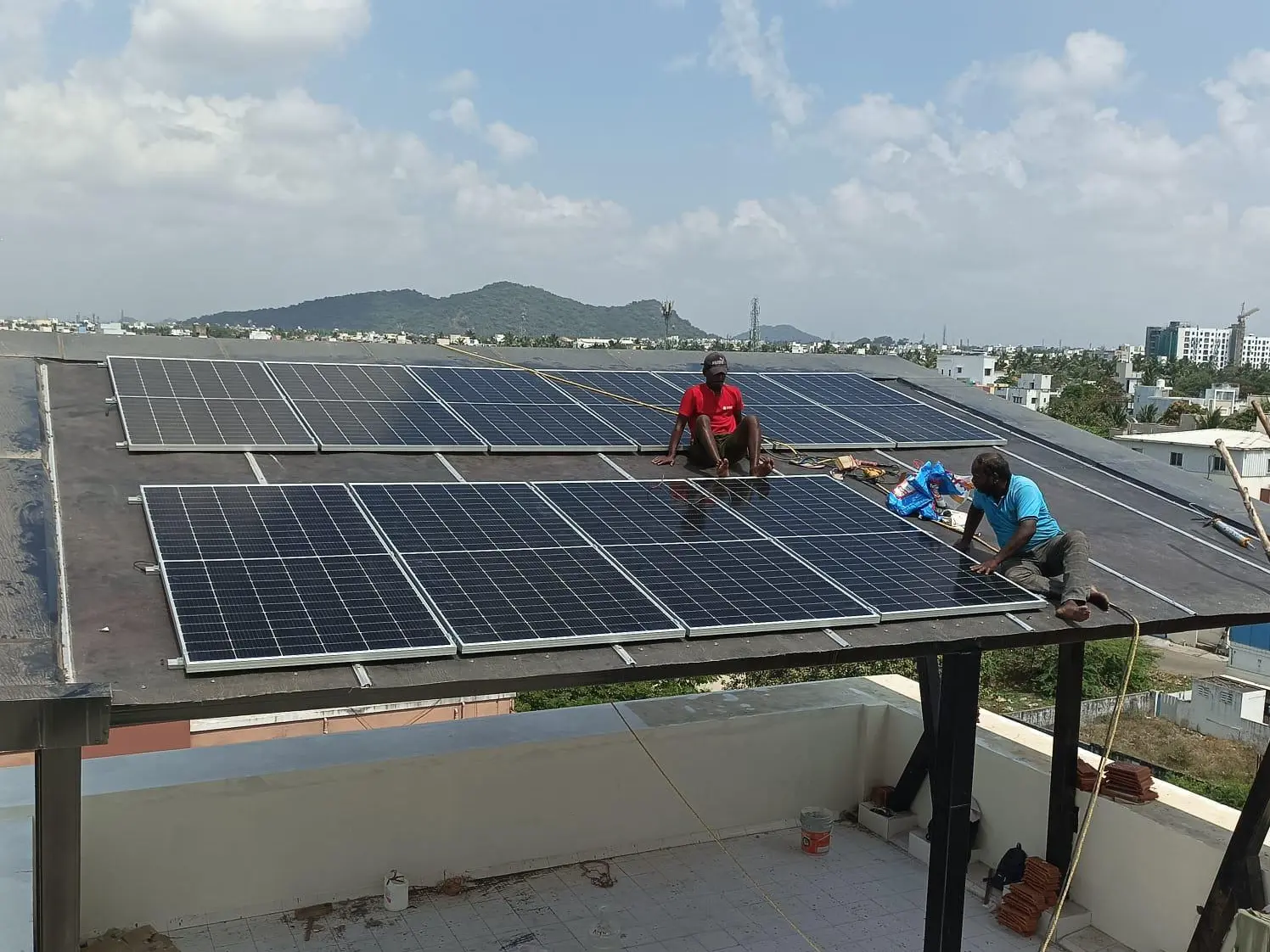 smart solar device installation